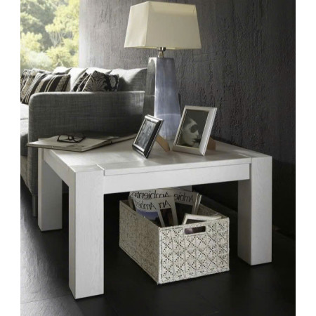 ChunKy White : Đôn Góc Trang Trí Gỗ Sồi - 1 Tầng